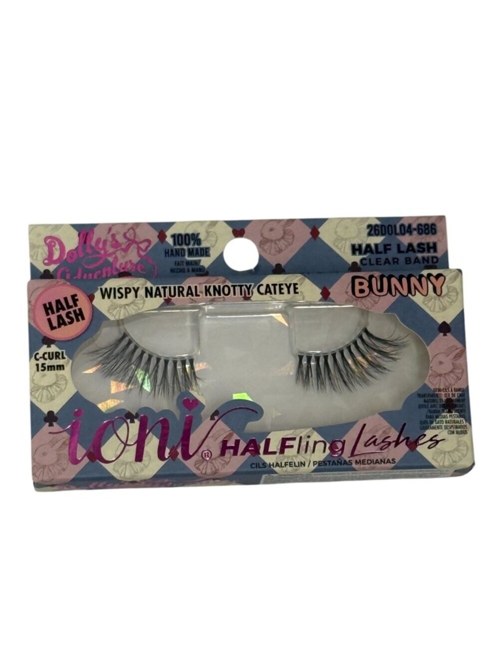 Ioni Dollys Adventure Bunny Half Lash Wispy Natural Knotty Cat Eye